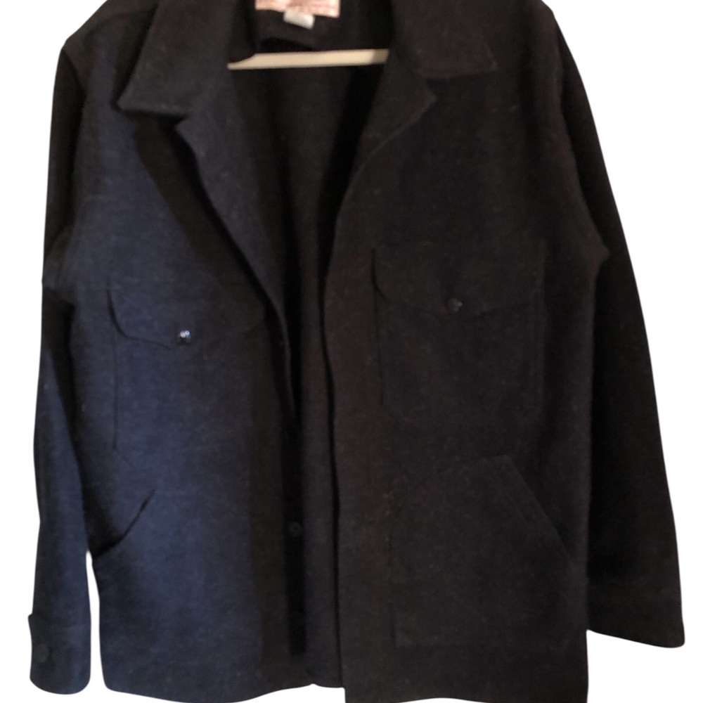 Filson Black Wool Garment Label - Vintage Brand Patch